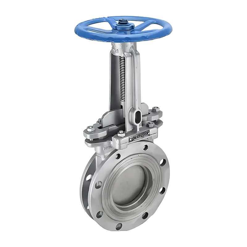 Ручная фланцевая шиберная задвижка