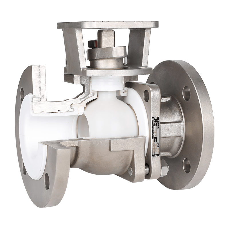 Ручной шаровой клапан с фторсодержащим покрытием