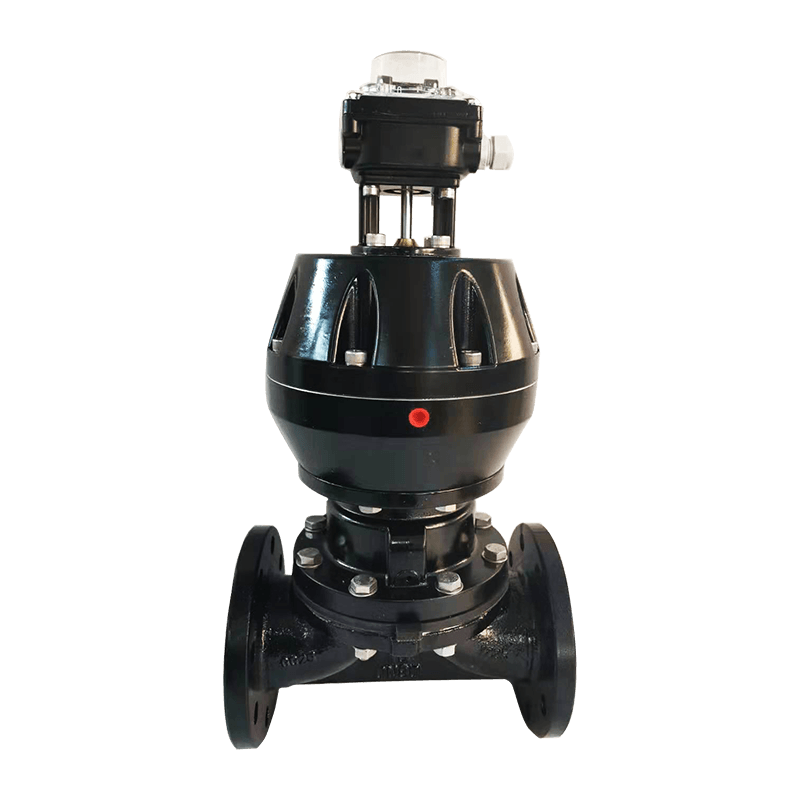 Пневматический фланцевый мембранный клапан