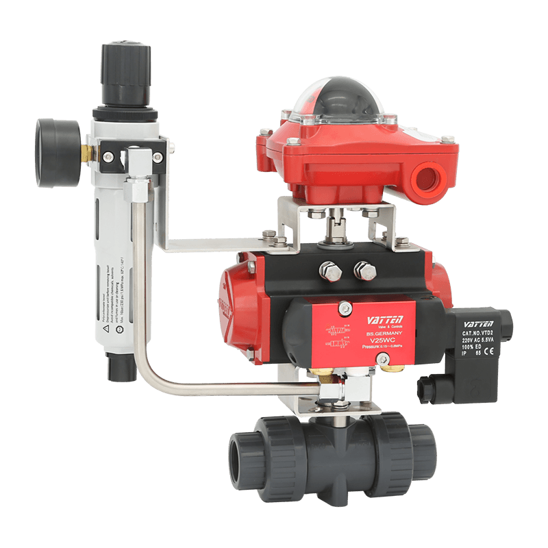 Пневматический шаровой клапан из ПВХ